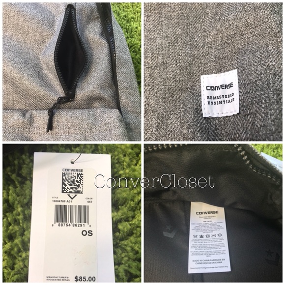 NWTConverse Original Backpack Charcoal Grey Unisex - Picture 8 of 8